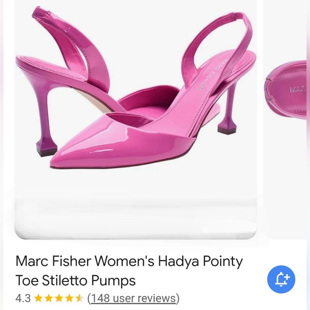 Medium Pink Slingback Heels